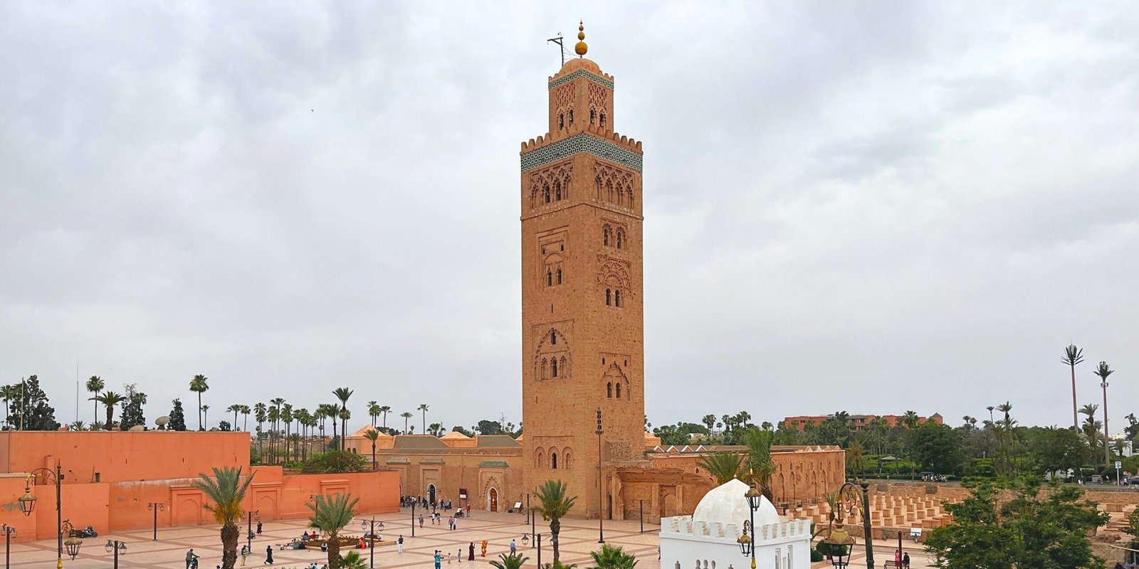 Famous Koutoubia Mosque near Jemaa el-Fnaa Square